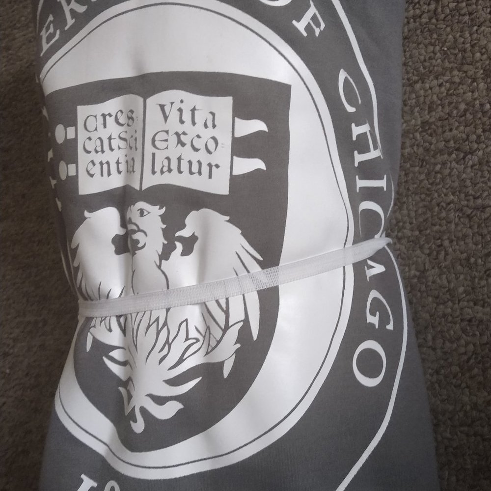 University of Chicago sweatshirt blanket "New"